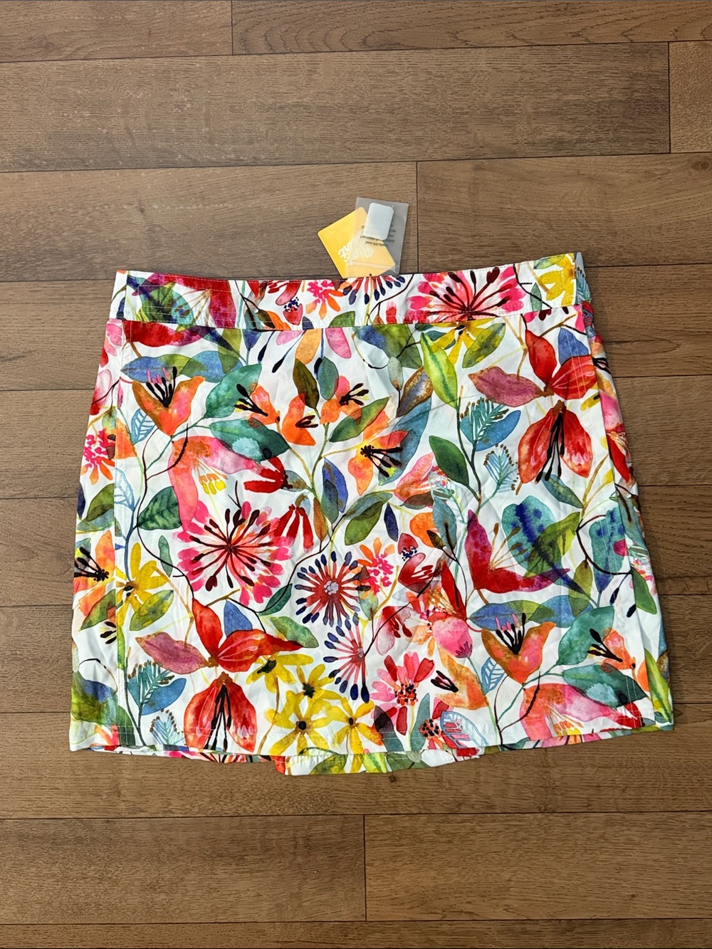 Rip Skirt Hawaii Size Extra Large Beach Skirt Wildflower Watercolor Floral Print